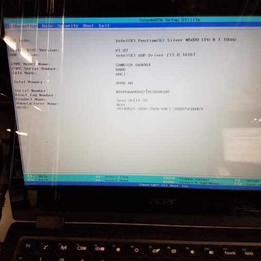 Acer Chromebook Spin 11in 2-in-1 Laptop Intel Celeron N33504GB RAM 32GB SSD image number 9