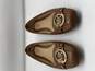 Womens ME17A Brown Leather Slip On Casual Ballet Flats Siz 8.5 M image number 1