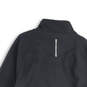Mens Black Mock Neck Long Sleeve Full-Zip Track Jacket Size XL image number 4