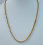 10k Yellow Gold Chunky Flattened Chain Necklace 13.2g image number 1