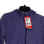 NWT Womens Blue Long Sleeve Full-Zip Hooded Jacket Size Medium image number 3