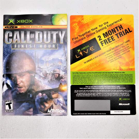 Call Of Duty Finest Hour Microsoft Xbox CIB image number 4