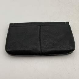 Coach Womens Black Silver Leather Handle Inner Card Organizer Clutch Wallet alternative image