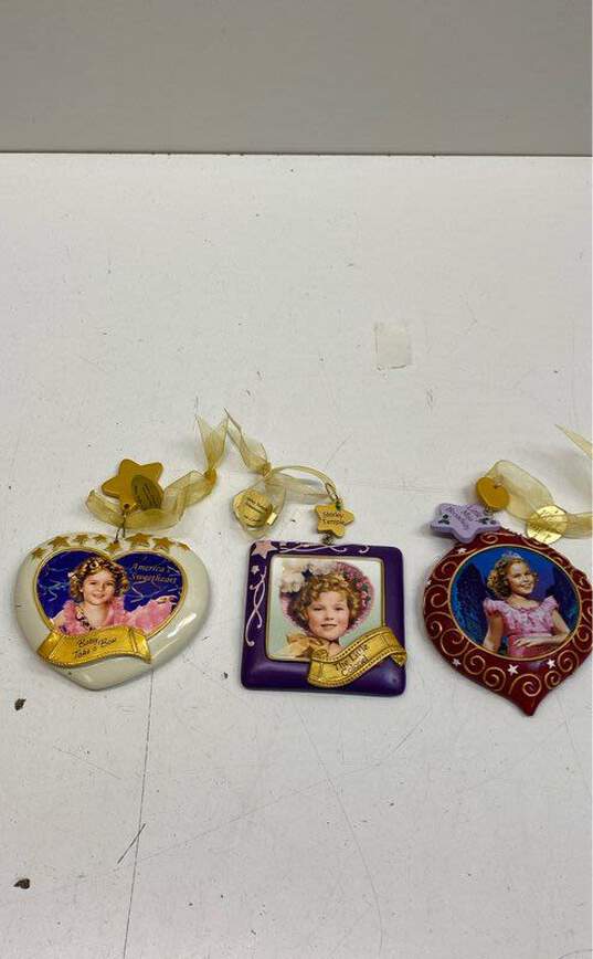 15 Shirley Temple Christmas Ornaments Danbury Mint image number 5