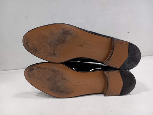 Men's Salvatore Ferragamo Patent Leather Tuxedo Loafers Sz 12B image number 6