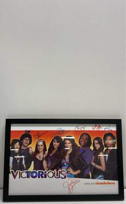 Framed & Cast Signed "Victorious" on Nickelodeon Mini-Poster (* Ariana Grande*)