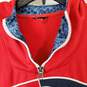 NFL New England Patriots Men Red Quarter Zip Hoodies sz S image number 3