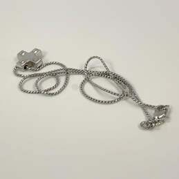 Designer Swarovski Silver-Tone Link Chain Lobster Clasp Pendant Necklace alternative image