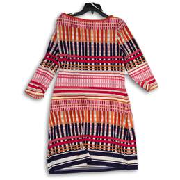 NWT Jessica Howard Womens Multicolor Missy Striped 3/4 Sleeve Sheath Dress Sz 14 alternative image
