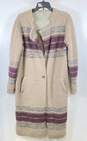 Free People Womens Multicolor Long Sleeve Button Front Cardigan Sweater Size L image number 1