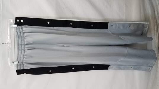 Air Jordan Pants Gray/Black/White Tearaway Basketball Pants Men's XL image number 2