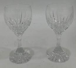 Pair of Baccarat Crystal Massena Claret Red Wine Glasses