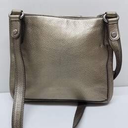 Fossil Genuine Marlow Metallic Gold Leather Crossbody Handbag Bag #ZB5560 alternative image