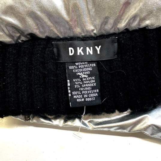 DKNY Silver Puffer Scarf - Size One Size image number 3