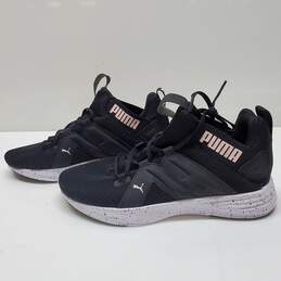 Puma Black Lace Up Athletic Sneakers Womens Size 7.5