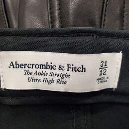 Abercrombie & Fitch Women Black Pants Sz 31 NWT