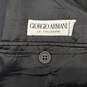 Giorgio Armani Le Collezion Men's Dark Gray Wool Blend Suit Jacket Size 38 - AUTHENTICATED image number 7