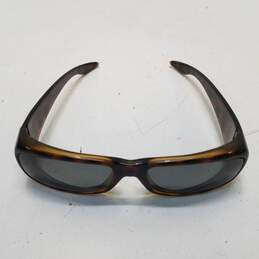 Calvin Klein Brown Tortoise Shell Rectangular Sunglasses alternative image