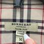 Burberry Mens Multicolor Spread Collar Long Sleeve Button-Up Shirt Size M w/ COA image number 3