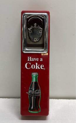Coke A Cola Bottle Opener Metal Cap Catcher