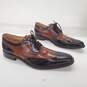 Giorgio Brutini Men's Brown Leather Wing Tip Oxfords Size 10 image number 3