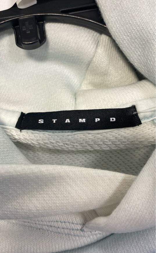 STAMPD Blue Ombre Cropped Hoodie - Size Small image number 4