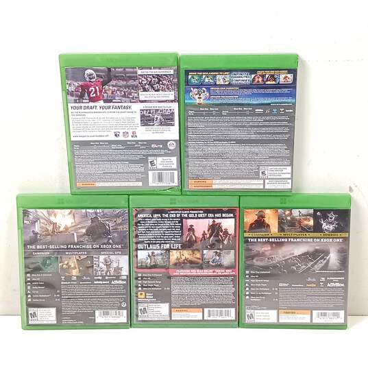 Lot of 5 Assorted Microsoft Xbox One Video Games image number 2