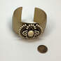 Designer Stella & Dot Gold-Tone White Round Stones Havana Cuff Bracelet image number 3