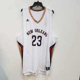 Mens White New Orleans Pelicans Anthony Davis #23 NBA Jersey Size 3XL