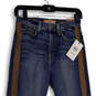 NWT Womens Blue Denim Medium Wash High Waist Skinny Leg Ankle Jeans Size 26 image number 3