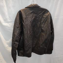 Four Winds Full Zip Leather Jacket Size L Long alternative image