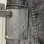 Mens Gray Medium Wash 5-Pocket Design Denim Straight Jeans Size 34/32 image number 3