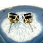 Designer Kendra ScottGold-Tone Black Square Crystal Stone Stud Earrings image number 4