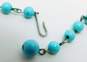 Vintage Coro Faux Turquoise & Silver Tone Statement Necklace 37.5g image number 2
