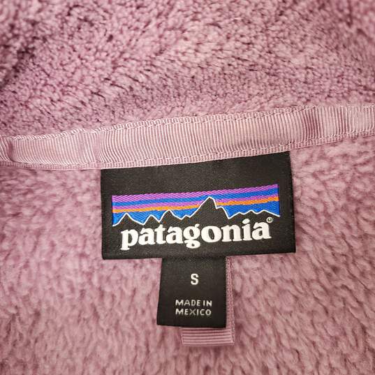 Patagonia WM's Pink Fleece Polartec Thermal Insulated Snap Button Pullover Size SM image number 5