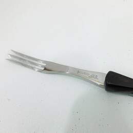 Cutco Slicer Bread Knife 1724 JG & Turn Fork 1726 KD Classic Brown Swirl Handle alternative image