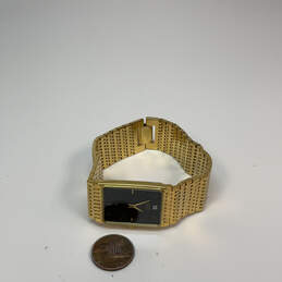 Designer Citizen Gold-Tone Chain Strap Rectangle Dial Analog Wristwatch alternative image