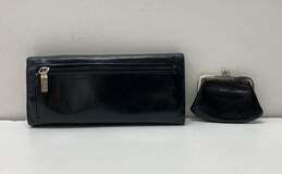 HOBO International Black Leather Tri-Fold Envelope Card Wallet alternative image