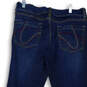 Womens Blue Denim Dark Wash Pockets Stretch Straight Leg Jeans Size 11 image number 3