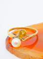 10K Yellow Gold Pearl Ring For Repair 1.7g image number 1