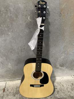 Fender SA105N Beige Squier Basswood Dreadnought Acoustic Guitar W-0528999-A