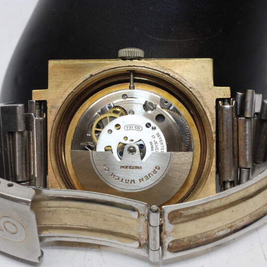 Vintage Gruen Precision Autowind Swiss Made 17 Jewels Automatic Men's Watch - 0.3g FOR REPAIR image number 6