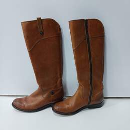 Women's Brown Leather Frye Tall Riding Boot Size 5.5B
