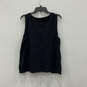 Womens Black Sleeveless Scoop Neck Classic Pullover Tank Top Size Medium image number 2
