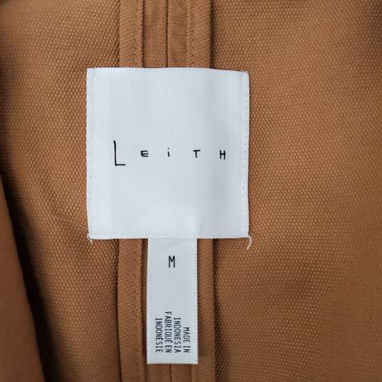 Leith WM's Long Sleeve Tan Trench Jacket Dress Size M image number 3