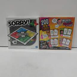 NIB Lot Of Two Hasbro Buffalo Sorry Watch Ya Mouth Cards And Board Game alternative image