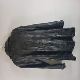 Maxam Black Genuine Leather Womens Jacket LG alternative image