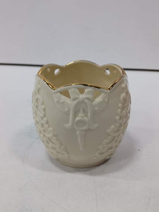 Ivory Lenox Candle Holder In Box image number 5