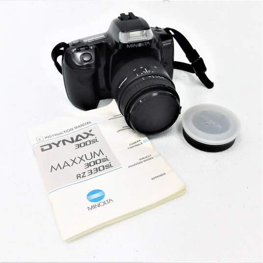 Minolta Maxxum 300si 35mm SLR Film Camera w/ Lens & Manual image number 1