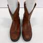 Men's Brown Leather Ariat Boots Size 10 image number 3
